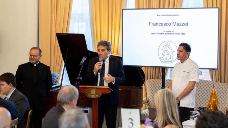 La cena di beneficenza dello chef Francesco Mazzei all’Ambasciata di Londra