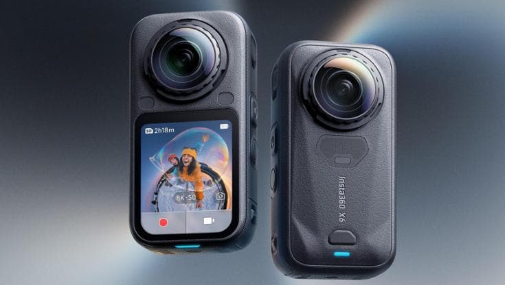 Insta360 X6, la nuova videocamera per il decennale: più luce, 8K a 50 fps e l’IA che fa da regista