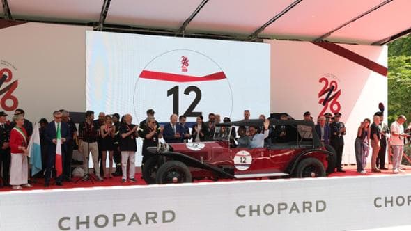 Partita da Brescia la 1000 Miglia 2026. In gara anche Fisichella, Capirossi e Cracco
