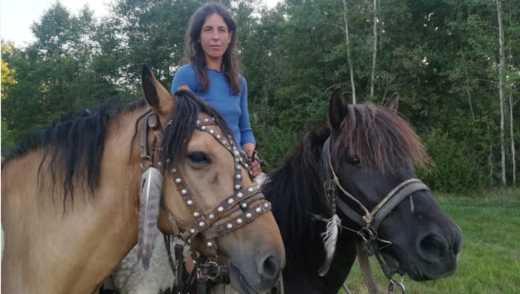 Paola Giacomini e un viaggio in sella sulle tracce dei nativi americani