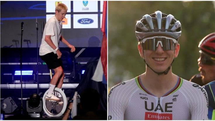 Pogacar, trionfale ritorno in Slovenia per la "Pogi Challenge": prima su monociclo, poi gara in bici